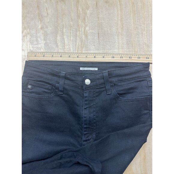 Alexa Chung For AG Skinny Jeans Black 29R Stretch Cotton Distressed - Picture 7 of 7